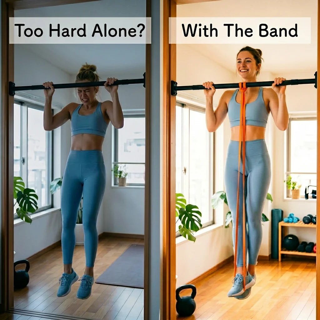 SUNPOW Pull Up Assistance Resistance Bands Set 5 Natural Latex
