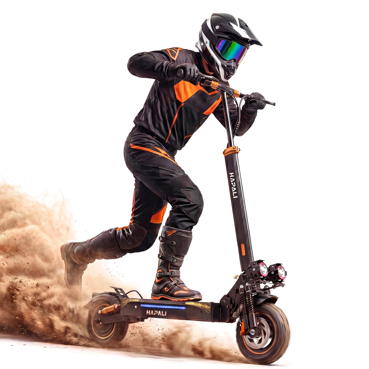 Osboo Dual Suspension Folding Electric Scooter With 1200w Motor