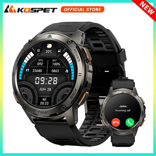 Kospet Tank T3 Smart Watch With Call And Fitness Tracking