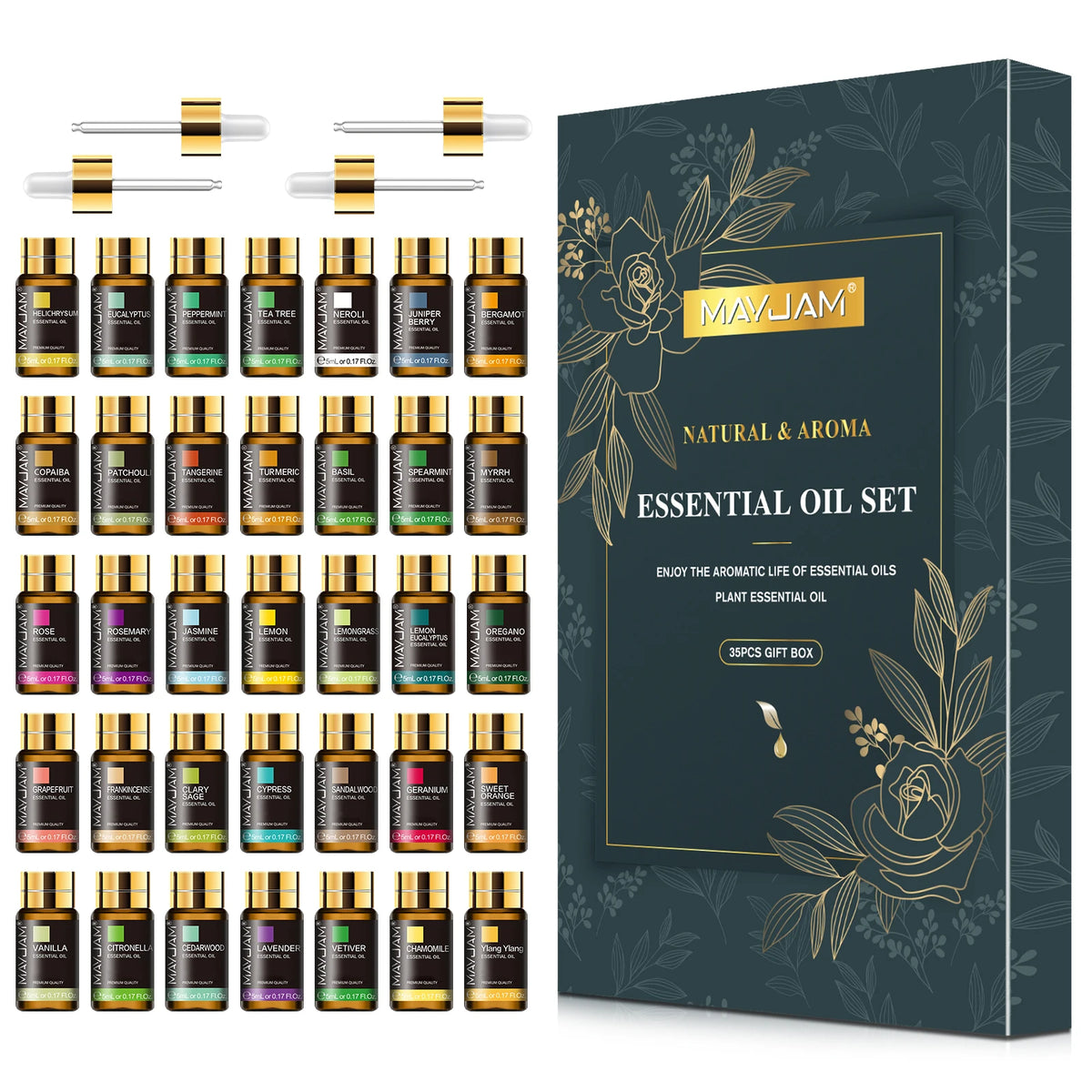 Mayjam Essential Oils Gift Box Collection For Aromatherapy