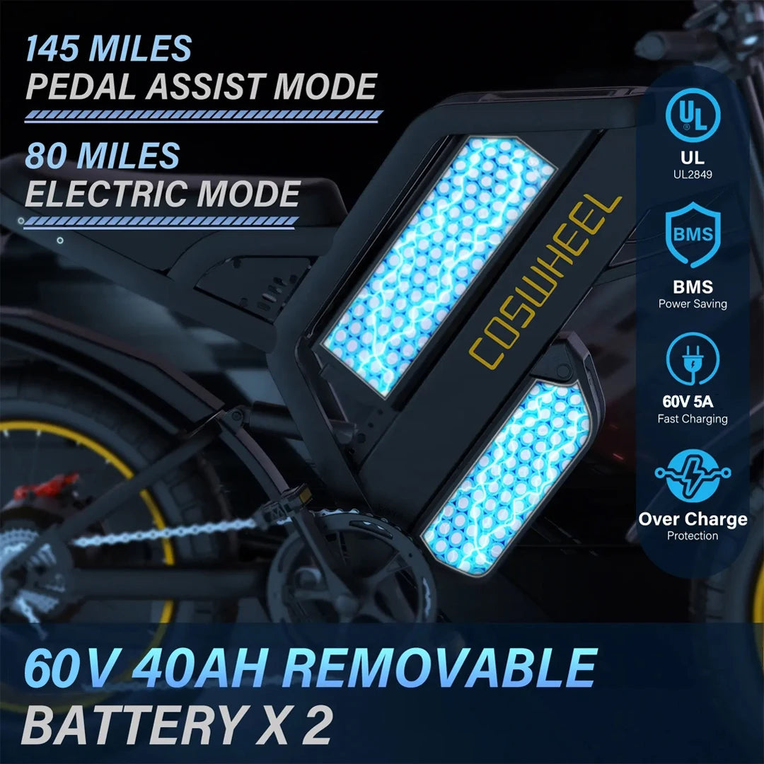 Coswheel GT20 Max Electric Bike 2000W Brushless Motor Off Road