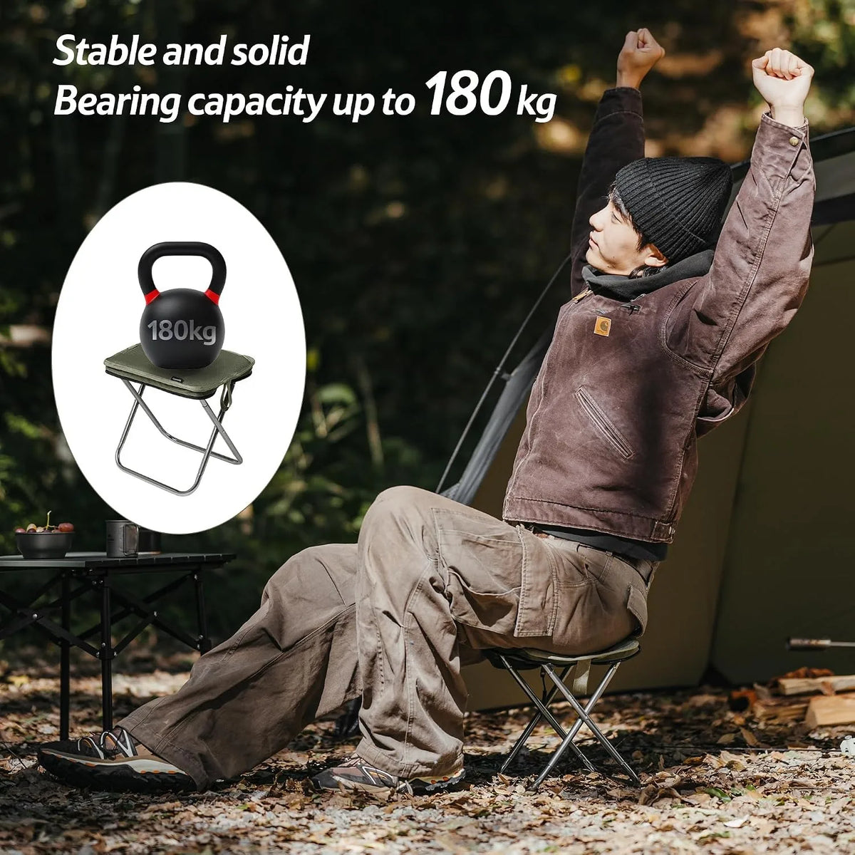 Naturehike Lightweight Foldable Camping Seat Packable Hiking Stool