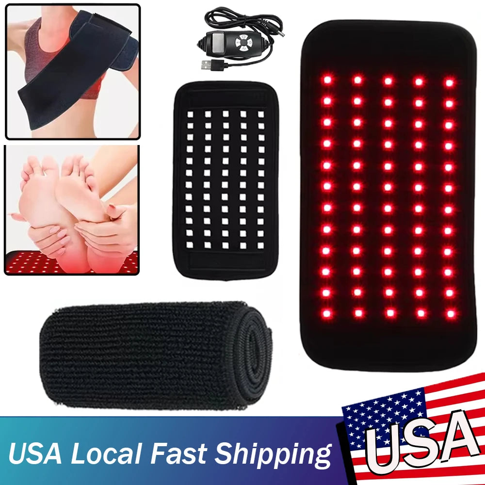 Infrared LED Light Therapy Heat Pad For Body Pain Relief