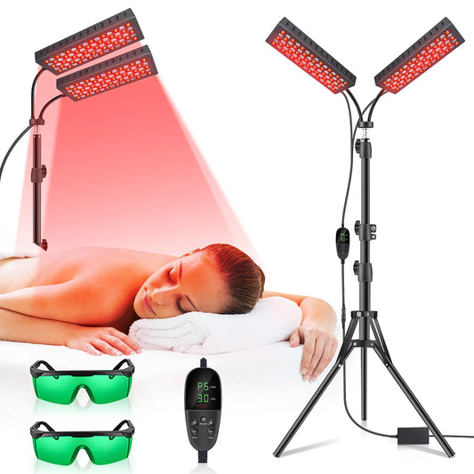 Astarexin Dual Head Red Light Therapy Panel Face And Body Care