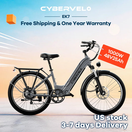 Cybervelo 500W Electric Bike With 48V 25Ah Detachable Battery Pack