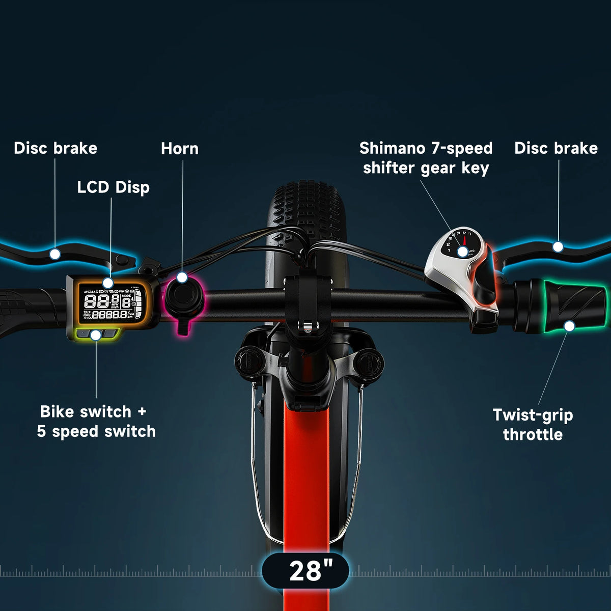 Cybervelo EK4 Folding Electric Bike With Long Range Fat Tires
