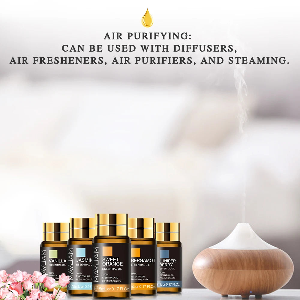 Mayjam Pure Essential Oil Gift Set For Aromatherapy