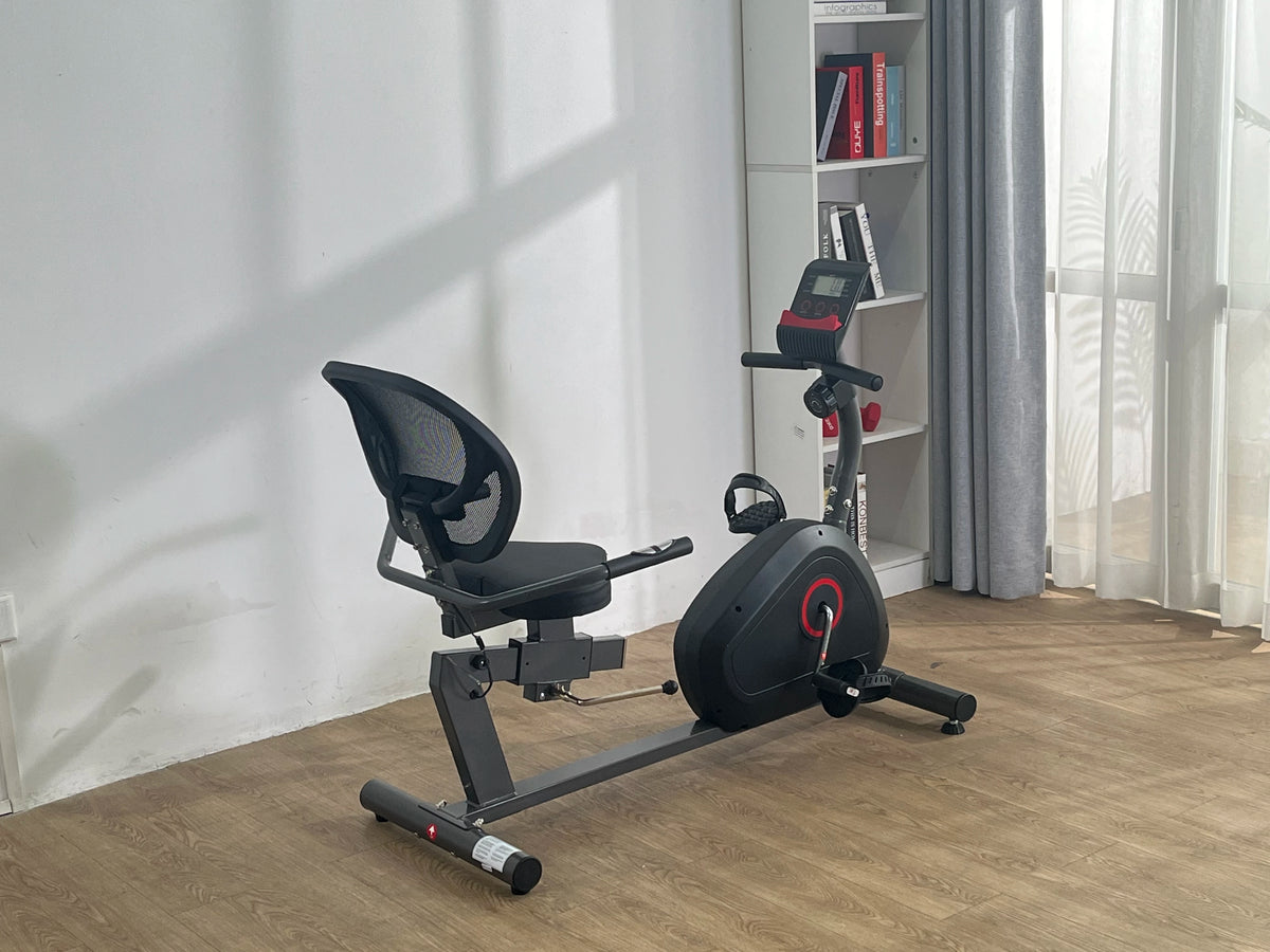 Quiet Recumbent Exercise Bike for Home With Eight Resistance Levels