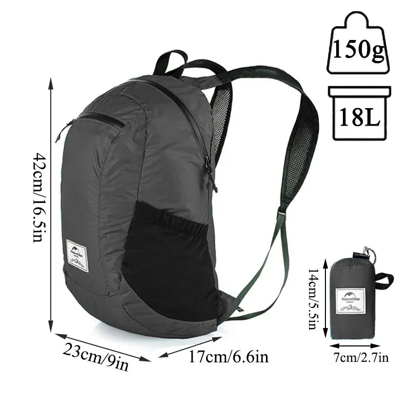 Naturehike Lightweight Nylon Camping Hiking Travel Backpack