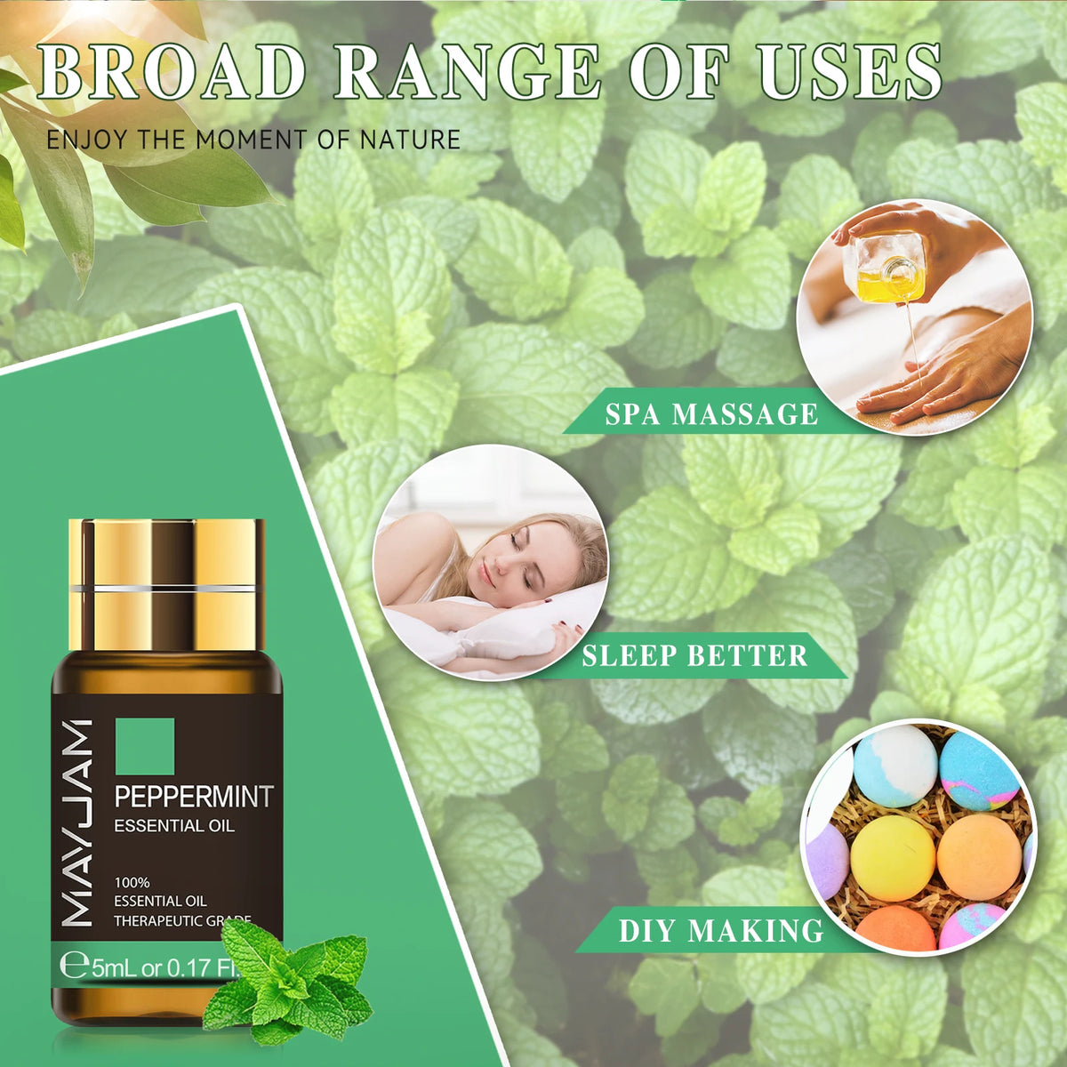 MAYJAM Pure Essential Oil Set For Home Aromatherapy Diffuser