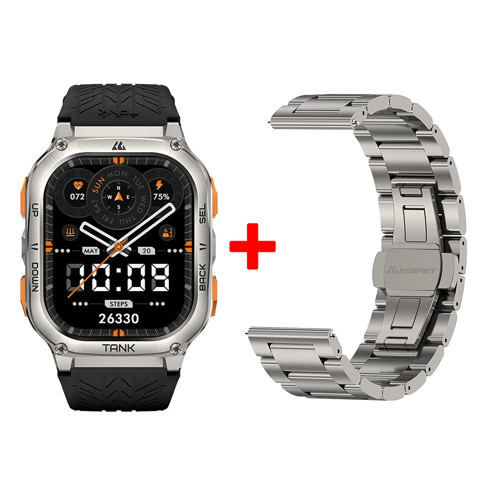 Kospet Tank M3 Ultra GPS Stainless Steel Smart Watch