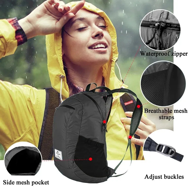 Naturehike Lightweight Nylon Camping Hiking Travel Backpack