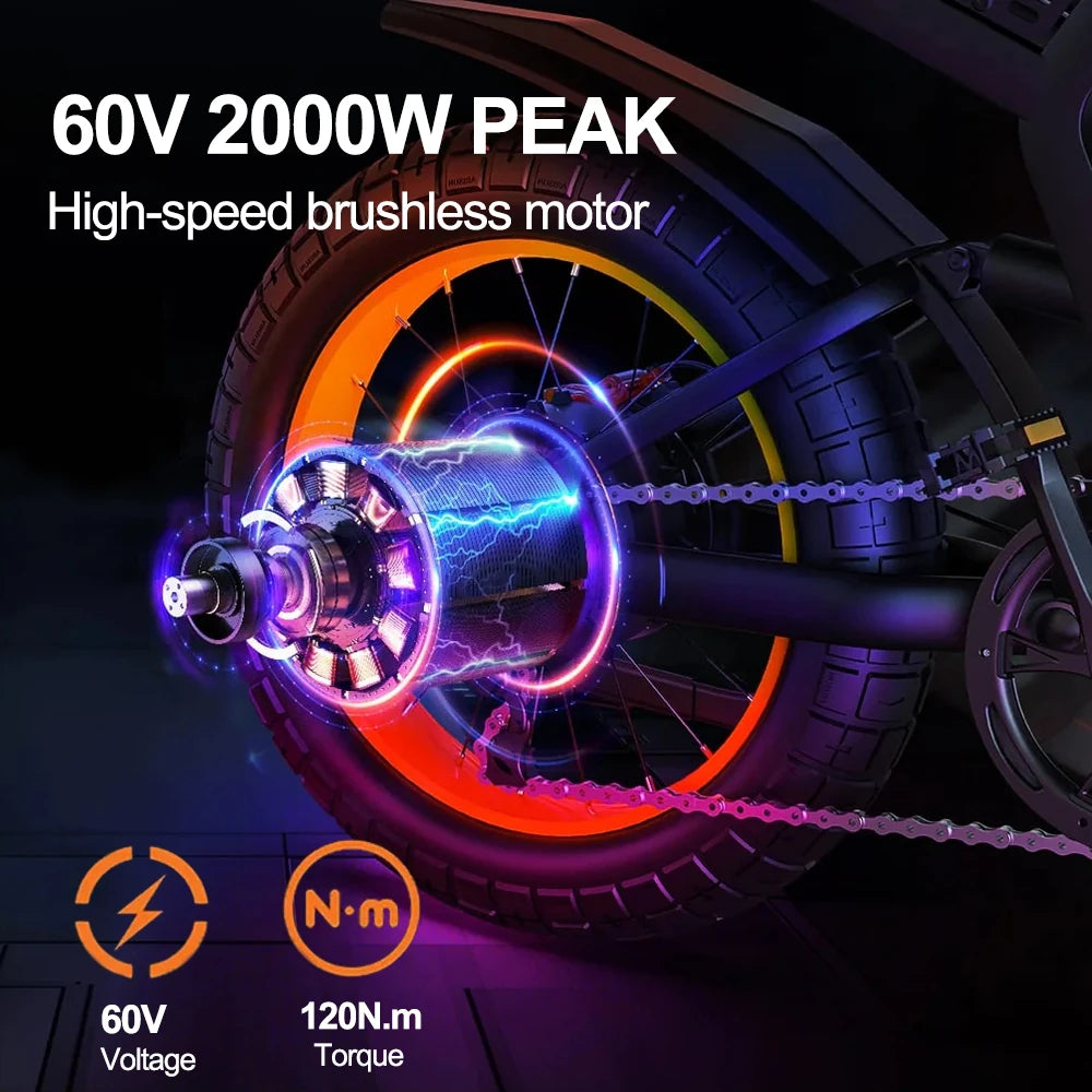 Coswheel GT20 Max Electric Bike 2000W Brushless Motor Off Road
