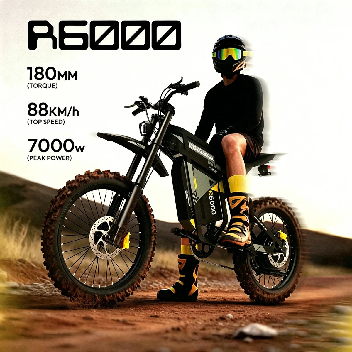 Coswheel R6000 7000W Premium Off Road Electric Bike