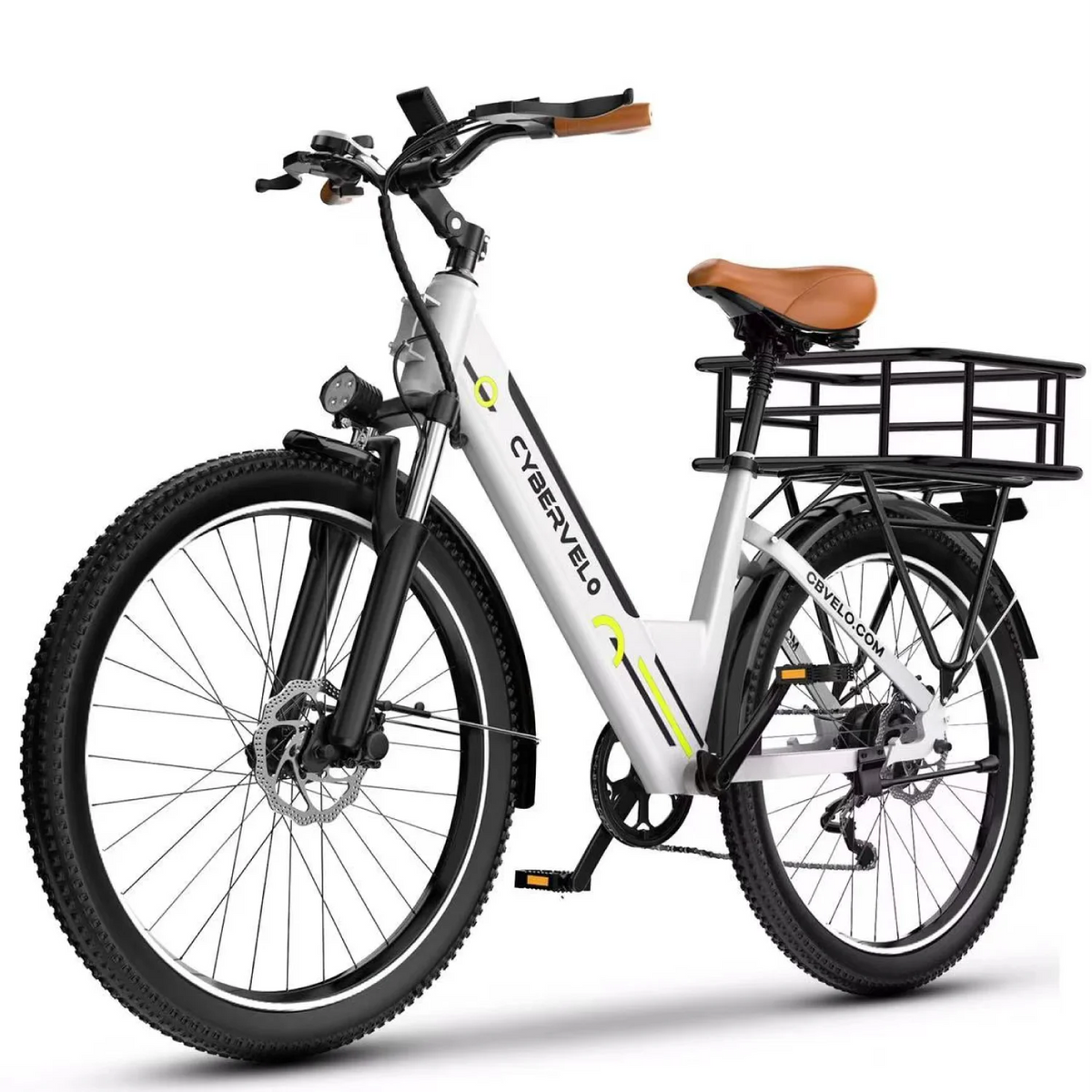 Cybervelo Urban Commute Step Through Electric Bike With Seven Speed