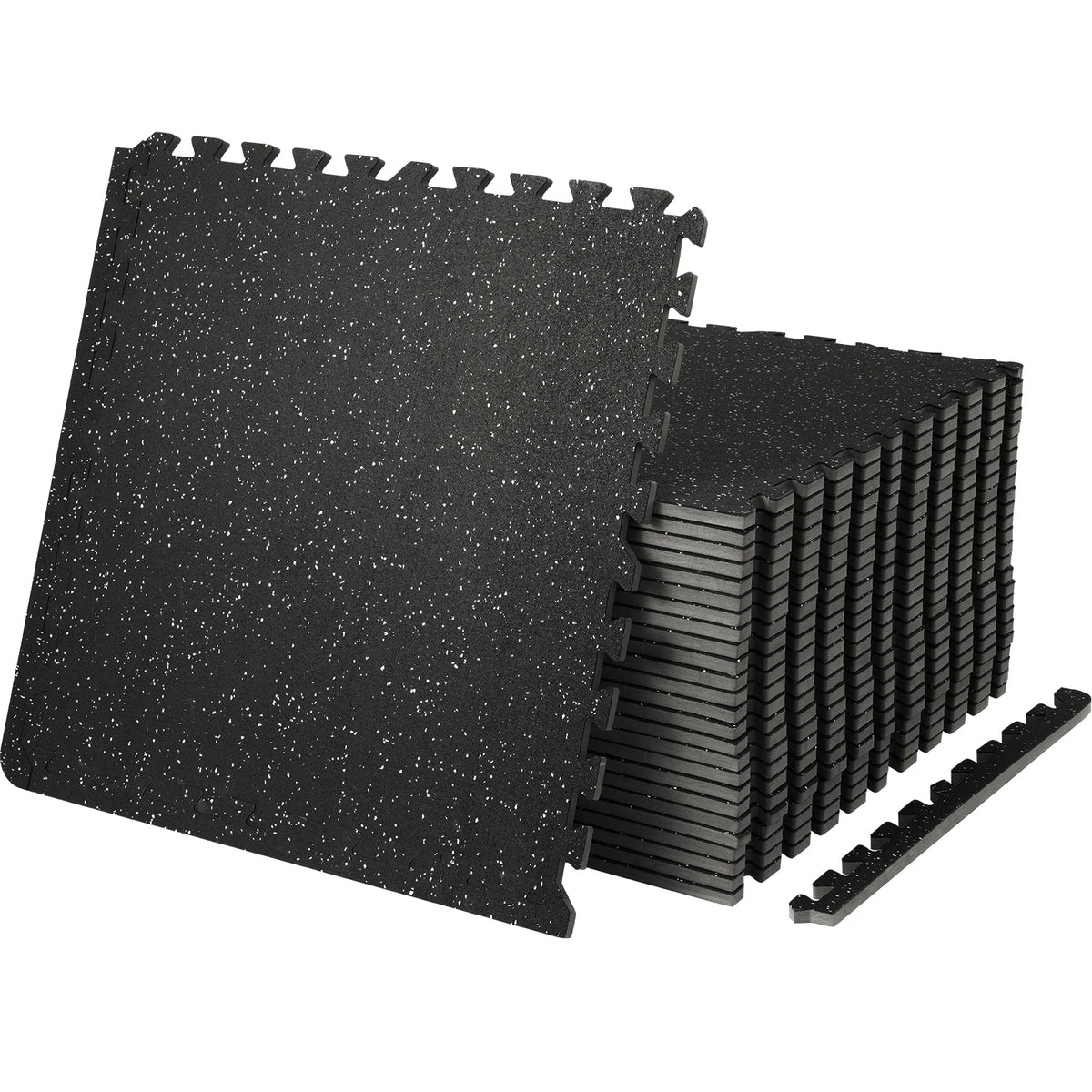 SucceBuy Interlocking Rubber And Eva Foam Gym Floor Mats