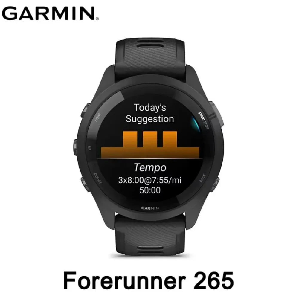 Garmin Forerunner 265 GPS Running Smartwatch With Heart Rate Monitoring