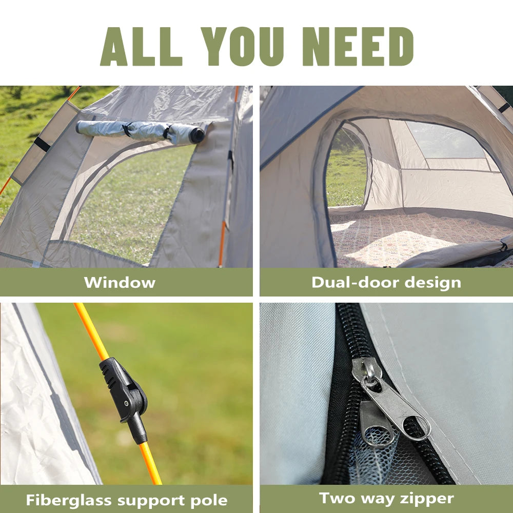 Pakicetus Automatic Pop Up Shelter Tent For Beach Camping Travel