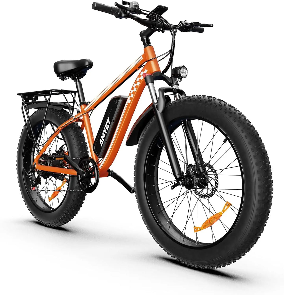 AMYET Electric Mountain Bike With Fat Tires And Dual Suspension