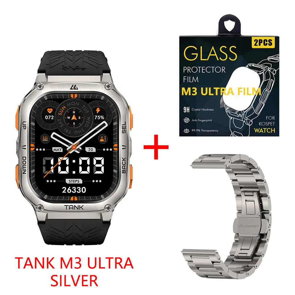 Kospet Tank M3 Ultra GPS Stainless Steel Smart Watch