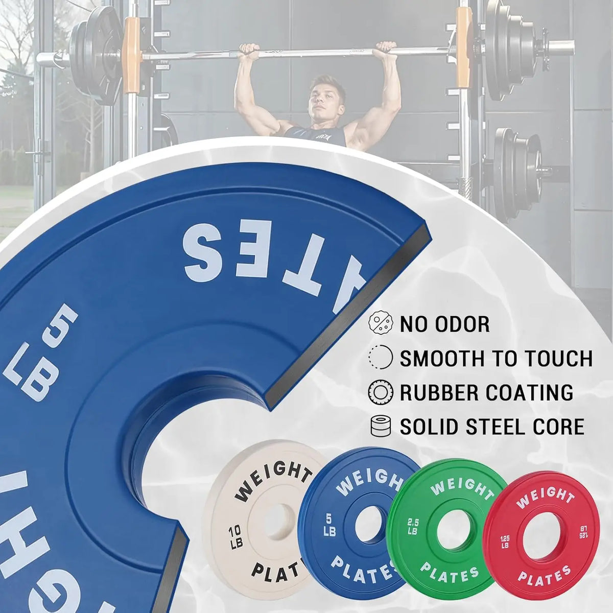 TWISTER CK Rubber Coated Bumper Plates For Strength Training