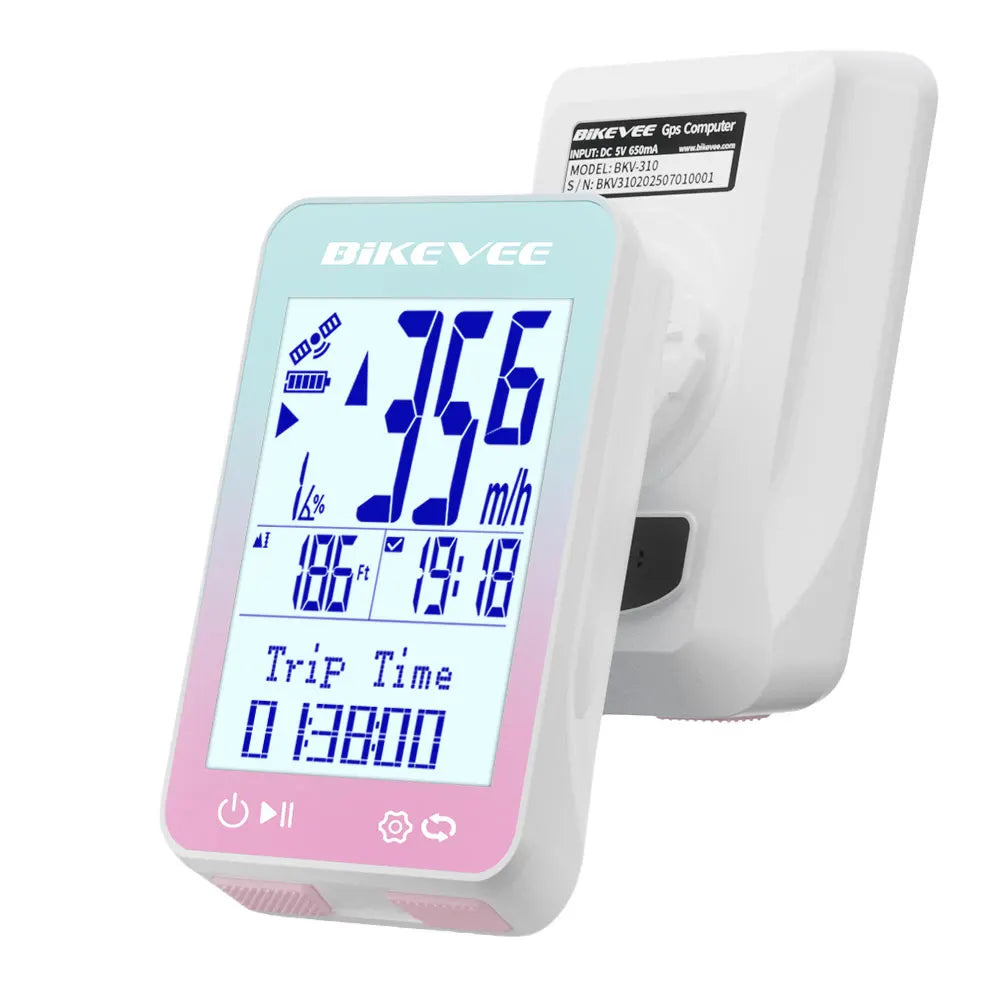 Bikevee Wireless GPS Cycling Computer Speedometer With Auto Start Tracker