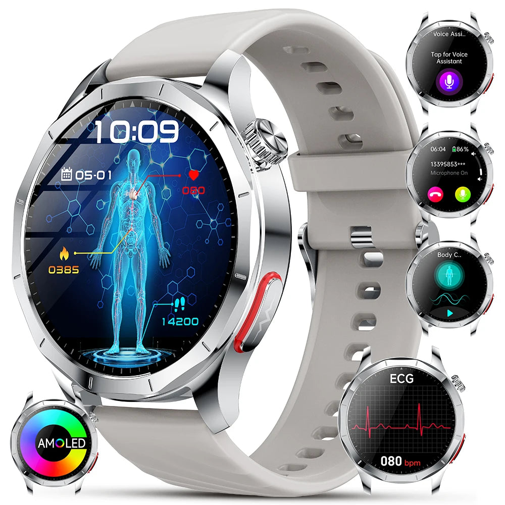 Marsyu ECG PPG Smartwatch For Comprehensive Health And Fitness Monitoring