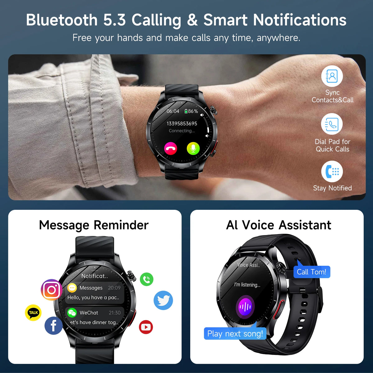 Marsyu ECG PPG Smartwatch For Comprehensive Health And Fitness Monitoring