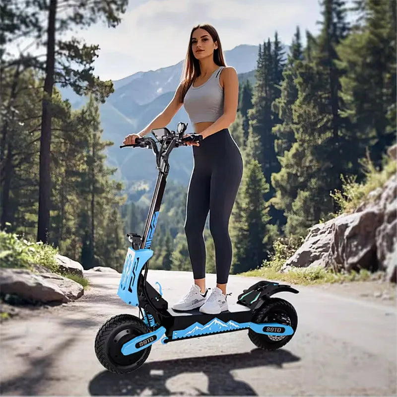 Arwibon Dual Motor Folding Electric Scooter For Adults With Seat