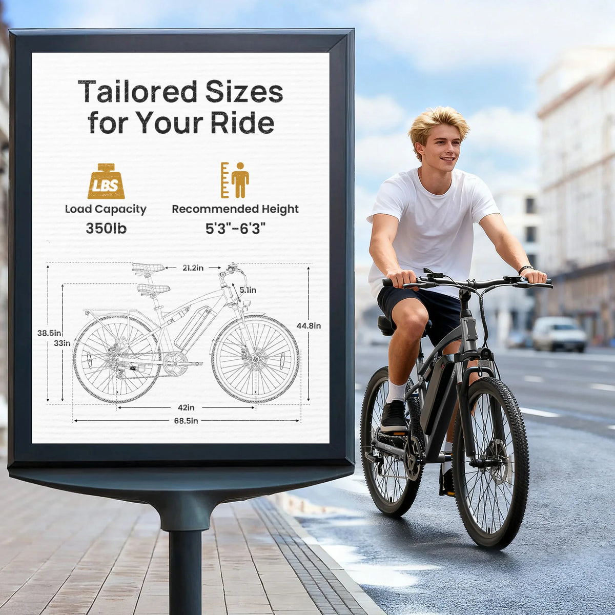 QRONGE Zephyr Full Suspension Electric Bike With 1000W Motor