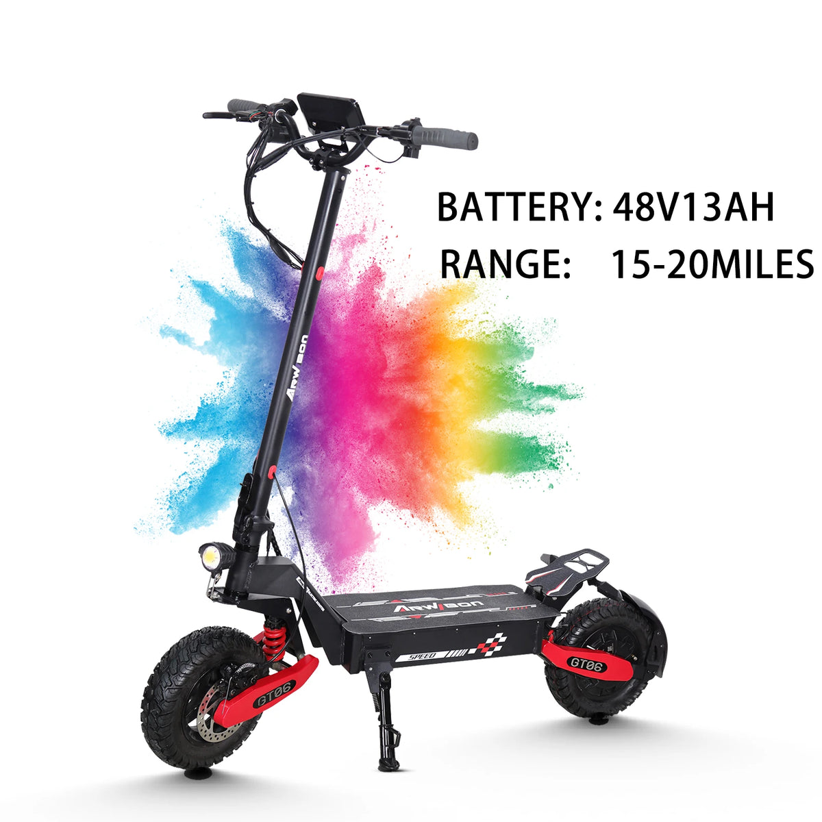 Arwibon 1200W Foldable Electric Scooter For Adult Riders