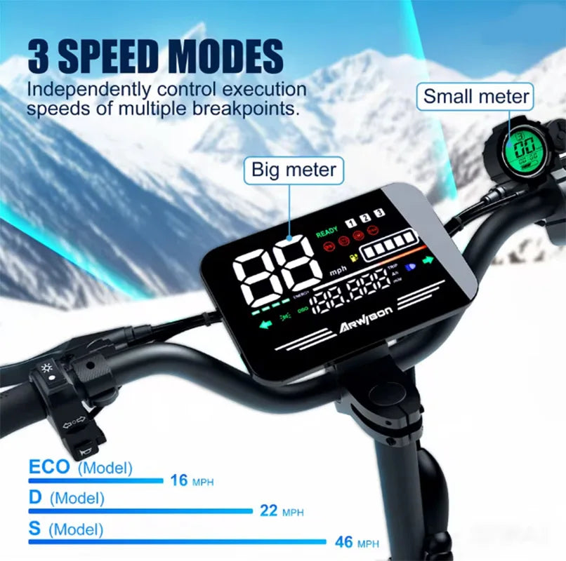 Arwibon Dual Motor Folding Electric Scooter For Adults With Seat