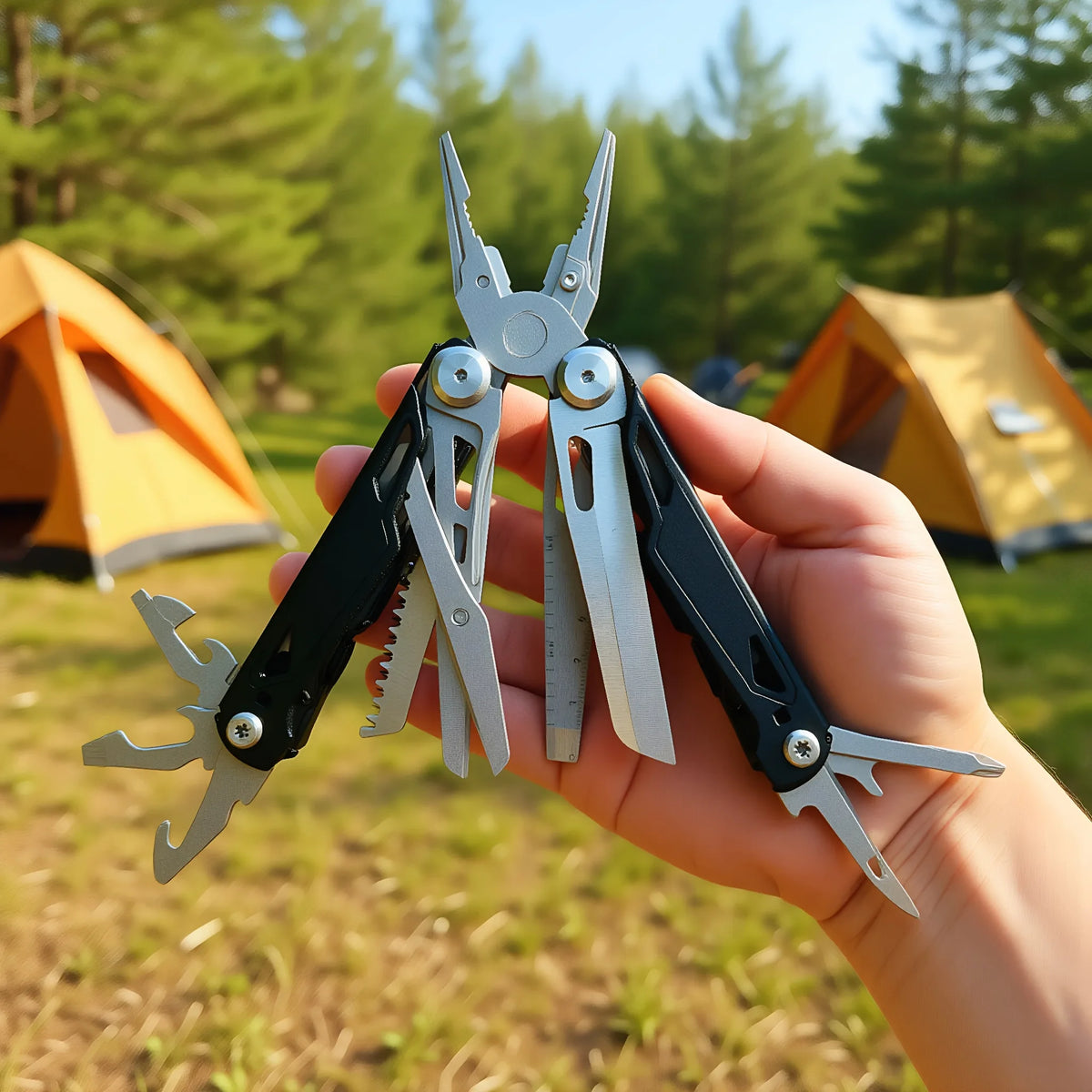 Stainless Steel 27 In 1 Pocket Multitool Pliers Outdoor Camping