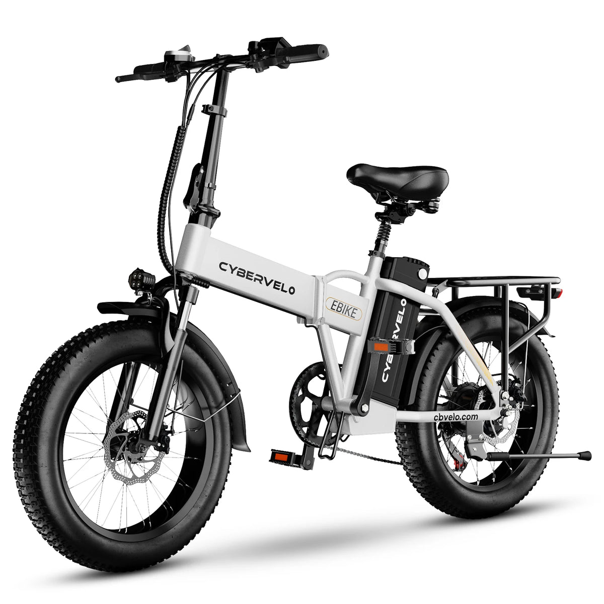 Cybervelo EK4 Folding Electric Bike With Long Range Fat Tires
