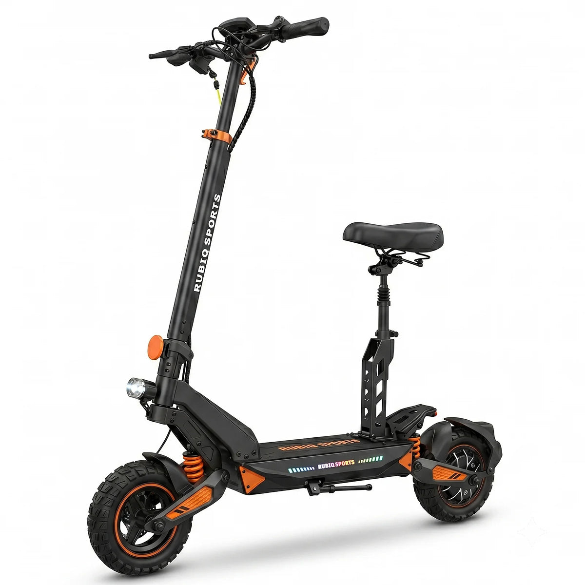 Bikydom Electric Scooter With Seat, Foldable Adult Commuter Vehicle