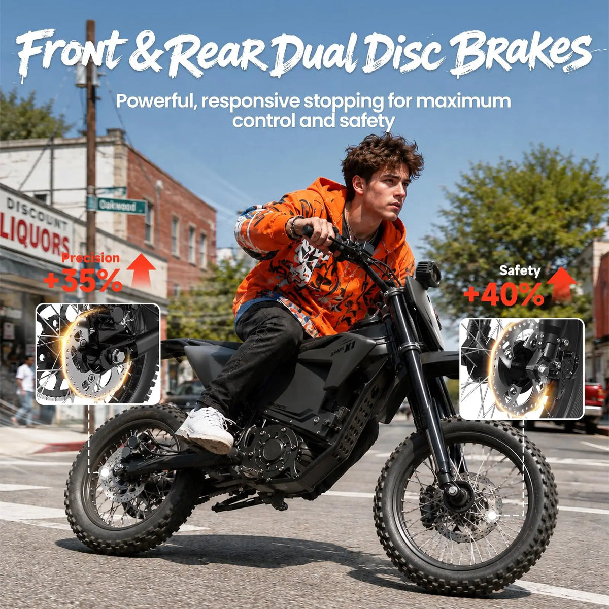Qronge X1 Spark Electric Dirt Bike With 4500W Peak Motor