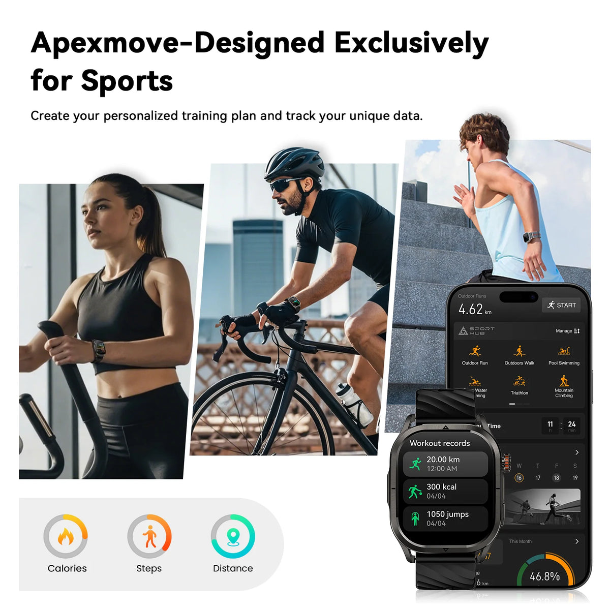 KOSPET Magic P10 GPS Smartwatch With AMOLED Screen IP69K Waterproof