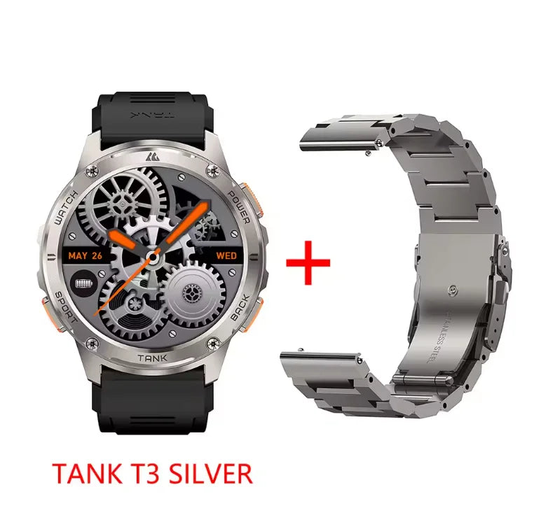 Kospet Tank T3 Smart Watch With Call And Fitness Tracking