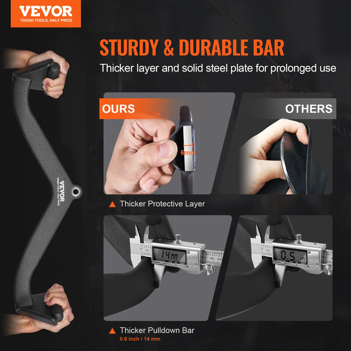 SucceBuy Lat Pulldown Bar for Cable Machine Strength Training
