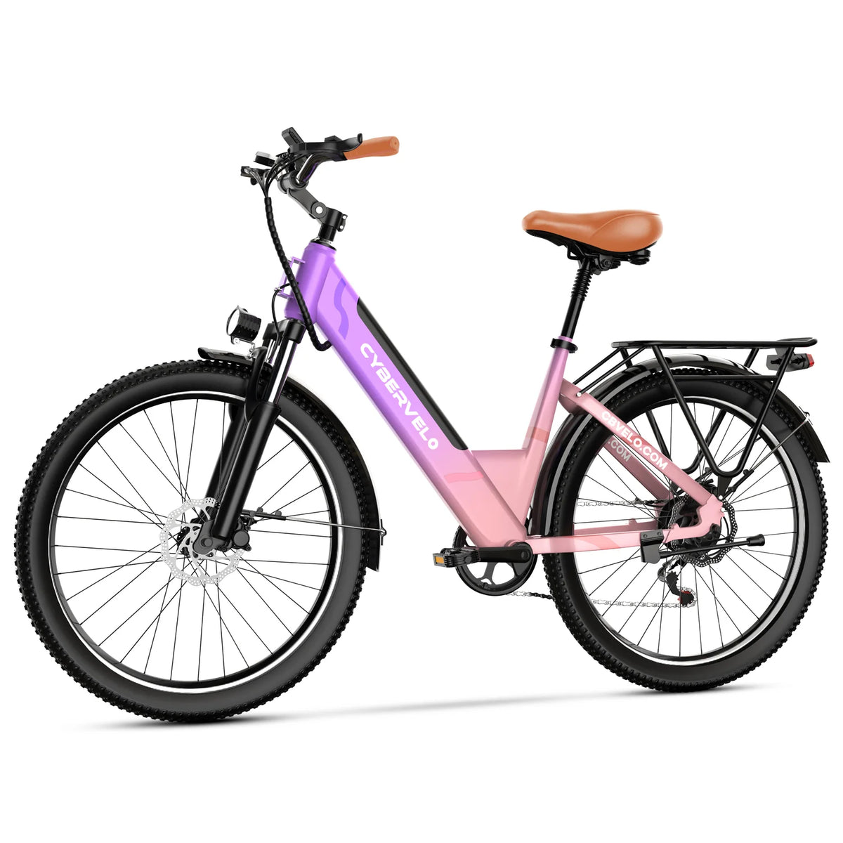 Cybervelo Urban Commute Step Through Electric Bike With Seven Speed