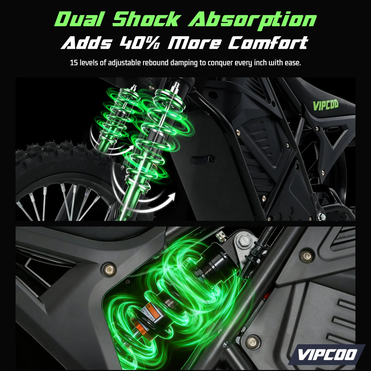 VIPCOO H3 3500W Fat Tire Electric Dirt Bike Motorcycle