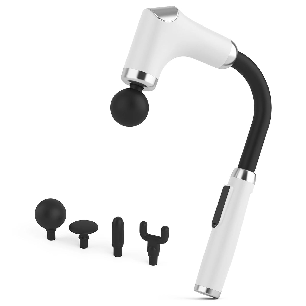 Long Handle Eight Attachment Rechargeable Massage Gun