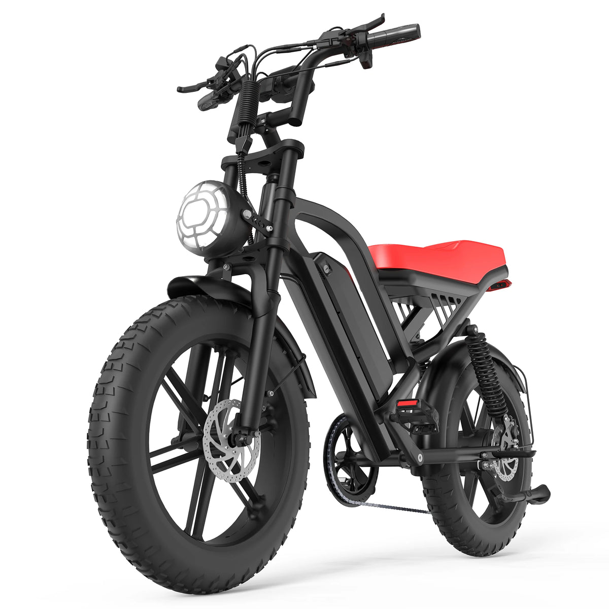 Powerful 750W Fat Tire Electric Bike With Dual Suspension