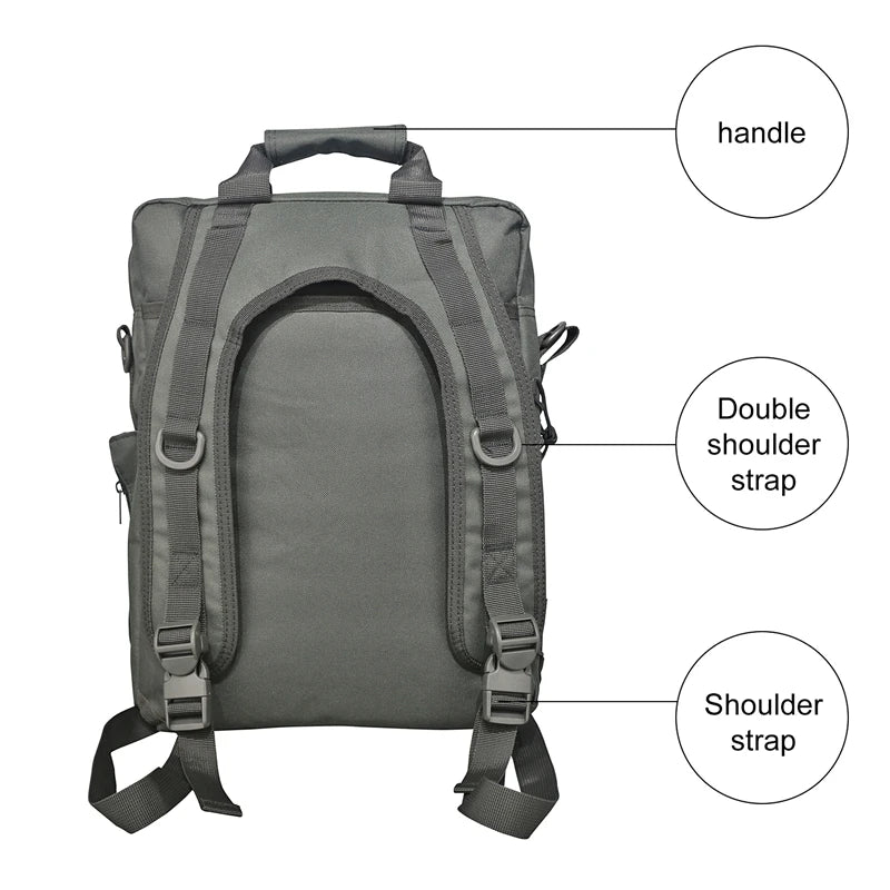 LQARMY Tactical Molle Backpack Waterproof Nylon Messenger Bag