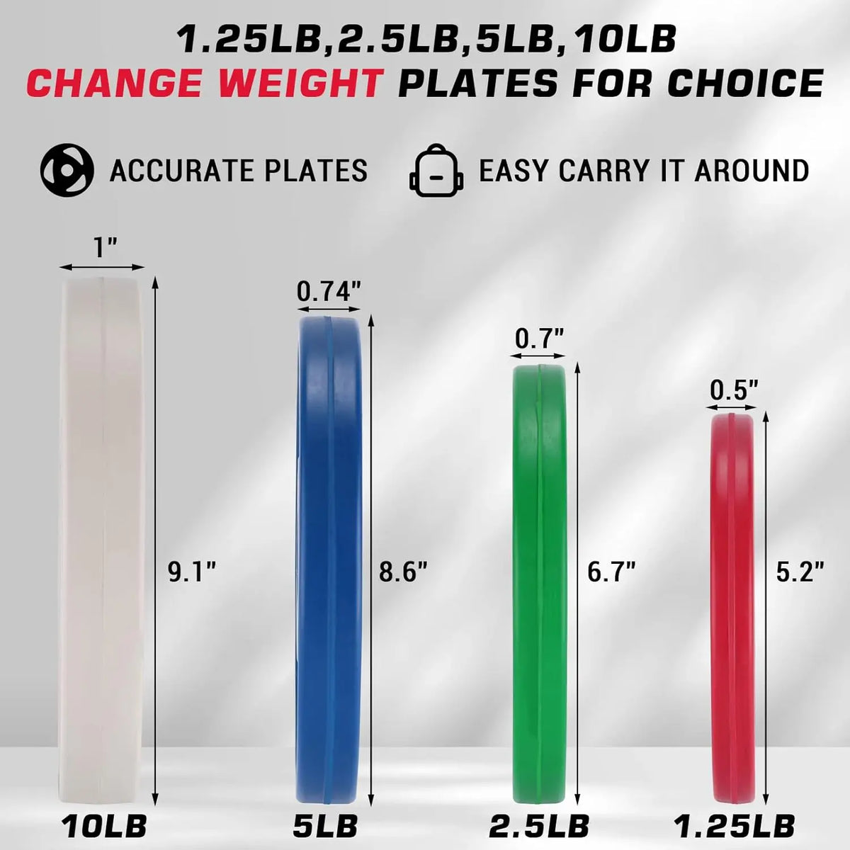 TWISTER CK Rubber Coated Bumper Plates For Strength Training