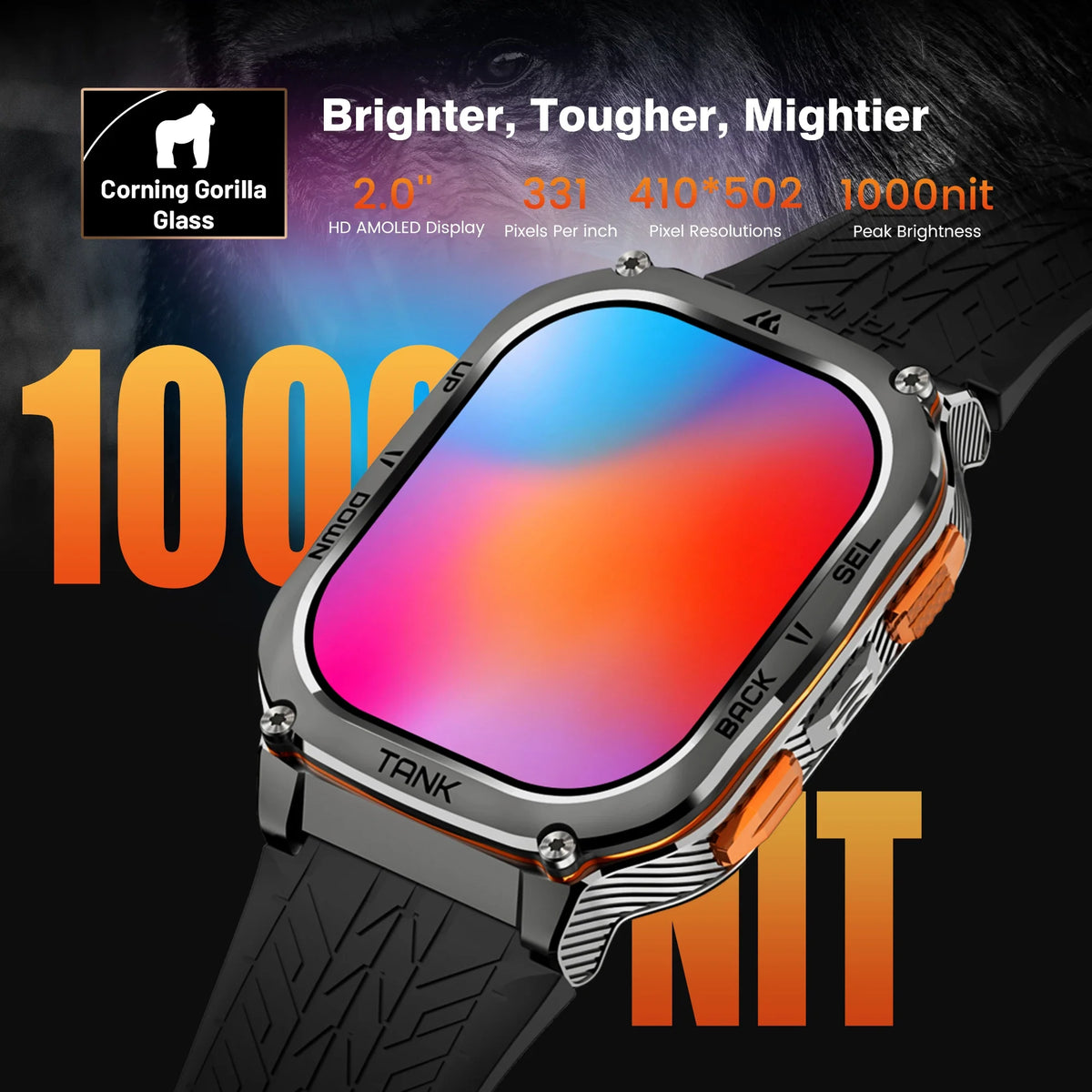 Kospet Tank M3 Ultra GPS Stainless Steel Smart Watch