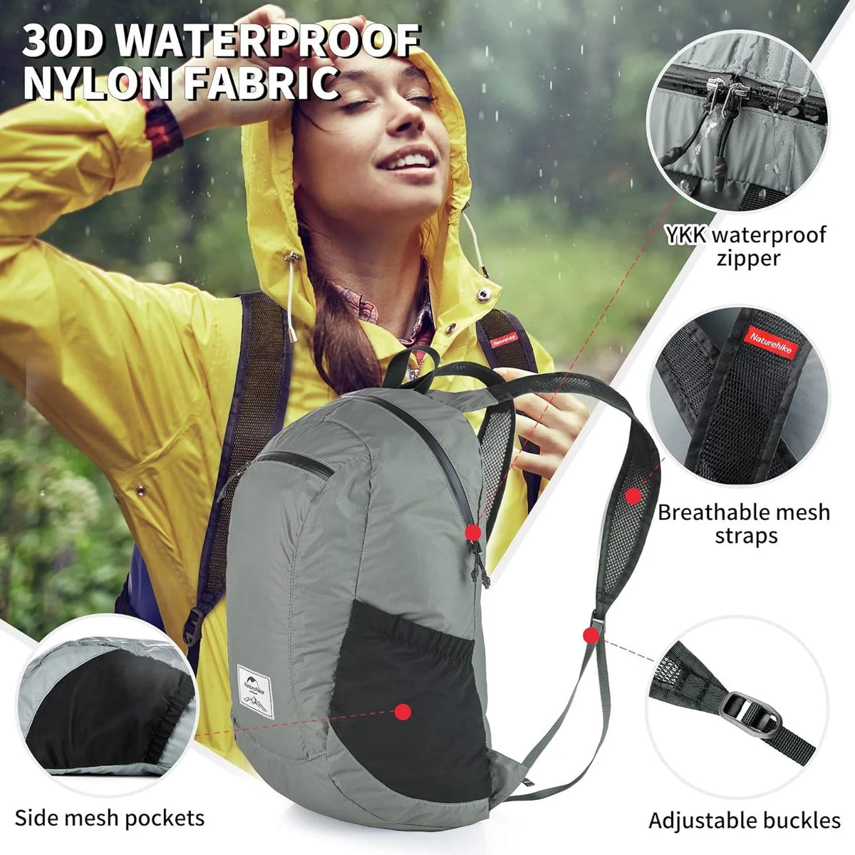 Naturehike Ultralight Waterproof Foldable Backpack For Outdoor Adventures