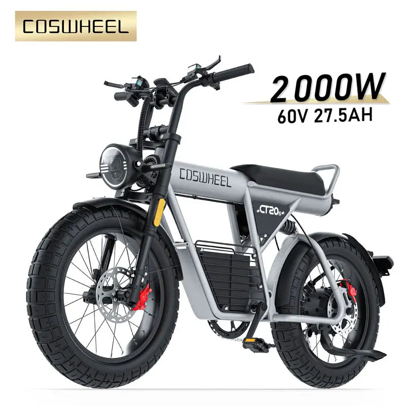 Coswheel 60V Electric Bike Fat Tire Dual Hydraulic Offroad E-Bike