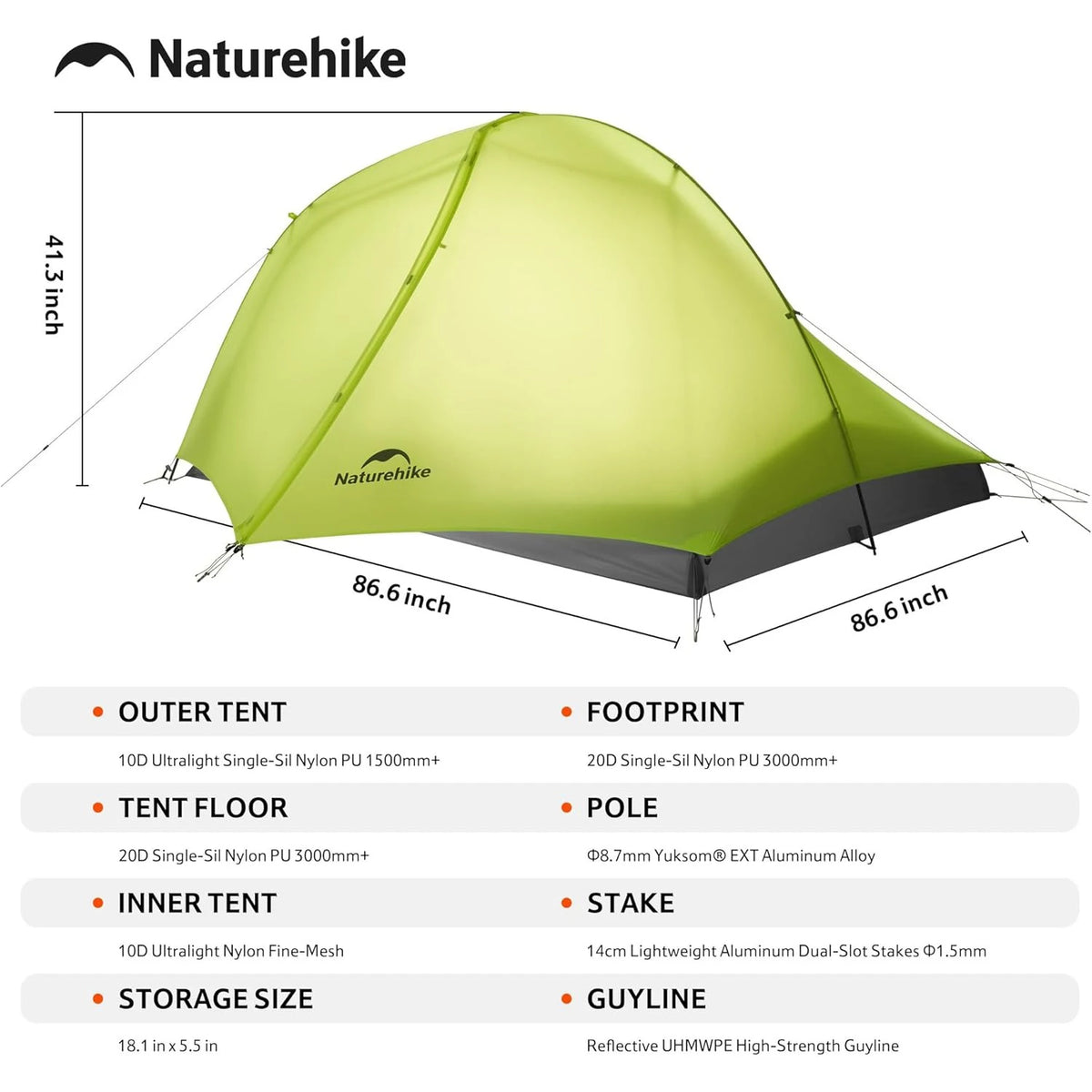 Naturehike Star Trail Ext Double Layer Ultralight Backpacking Tent