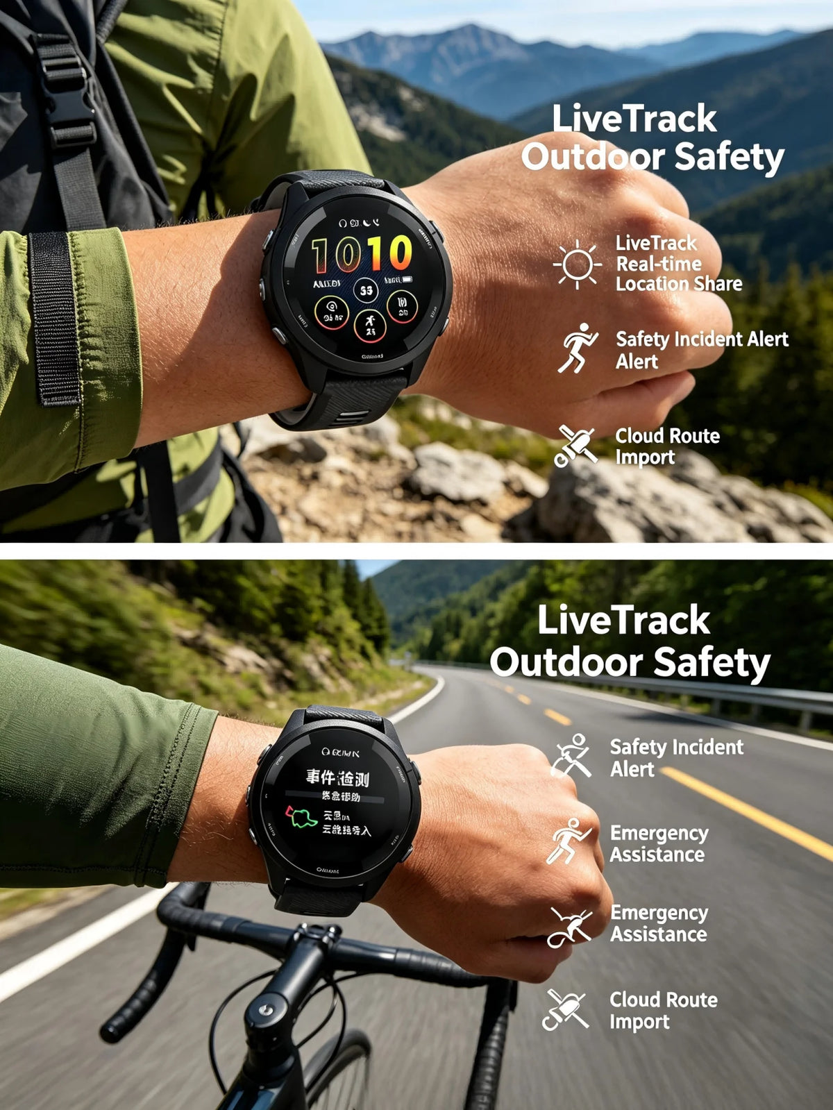 Garmin Forerunner 265 GPS Running Smartwatch With Heart Rate Monitoring